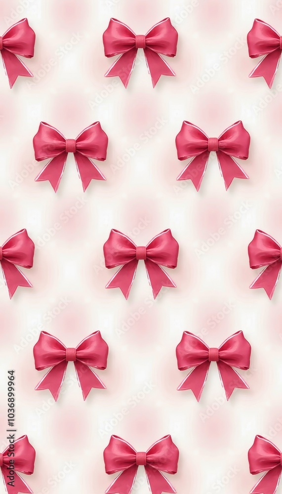 Girly Ribbons and Bow Pattern Girly Ribbons and Bow Pattern