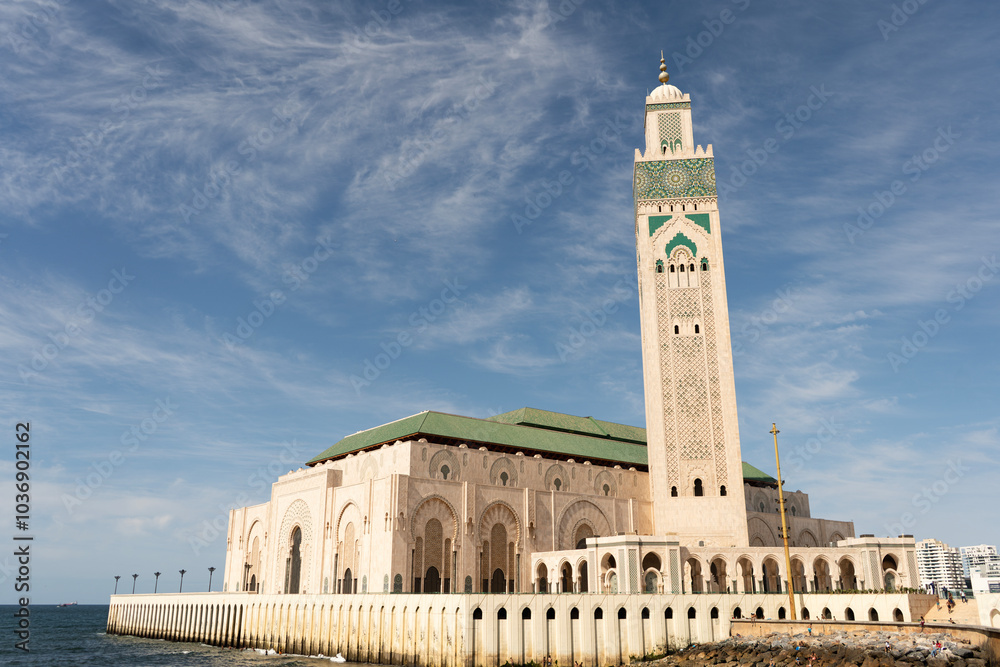 Obraz premium Hassan II Mosque. Casablanca, Morocco.