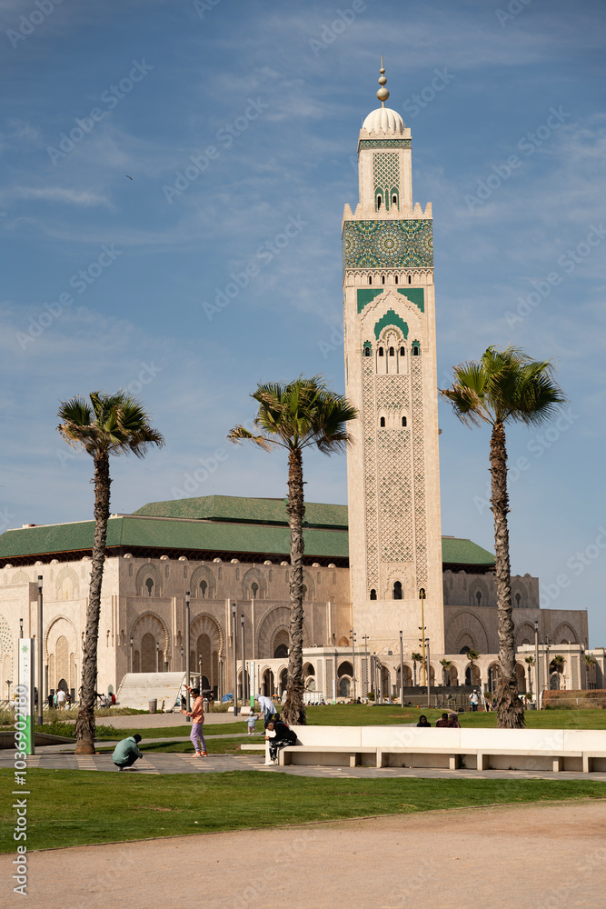 Fototapeta premium Hassan II Mosque. Casablanca, Morocco.