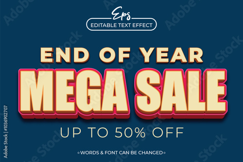 a poster for end of Year is advertising a year of year mega sale