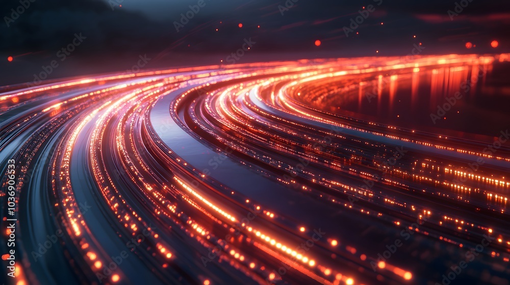 Automation concept with abstract high speed technology Automation concept with abstract high speed technology