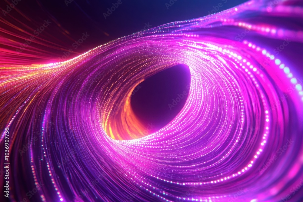 Futuristic Energy Grid with Smooth Glowing Connections, a vibrant network of luminous pathways illustrating advanced technology and innovation.