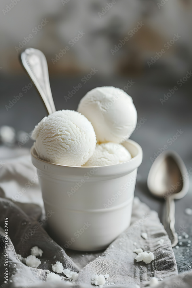 Imagine savoring a scoop of creamy vanilla ice cream in a stylish ceramic bowl, perfect for enjoying on hot days amidst a beautiful scenery. The dessert is a delightful treat Imagine savoring a scoop of creamy vanilla ice cream in a stylish ceramic bowl, perfect for enjoying on hot days amidst a beautiful scenery. The dessert is a delightful treat