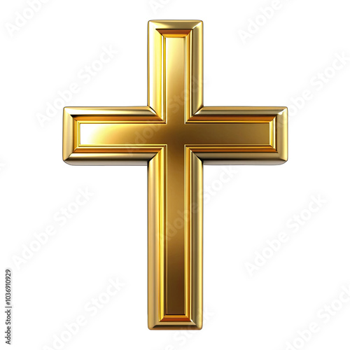 golden cross on black