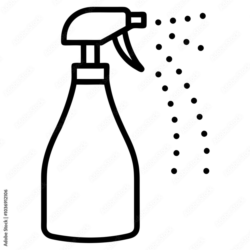 Spray bottle line icon vector illustration Spray bottle line icon vector illustration