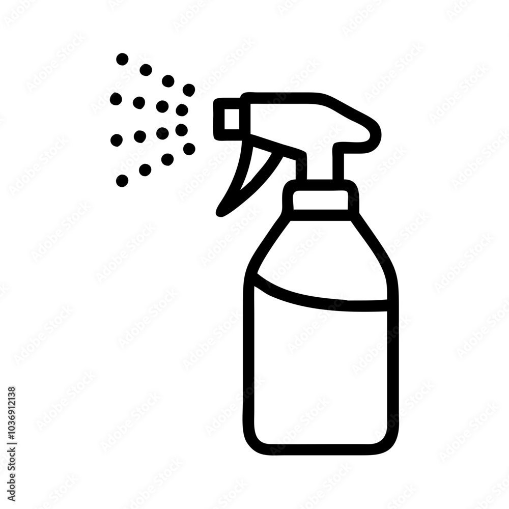 Spray bottle line icon vector illustration Spray bottle line icon vector illustration