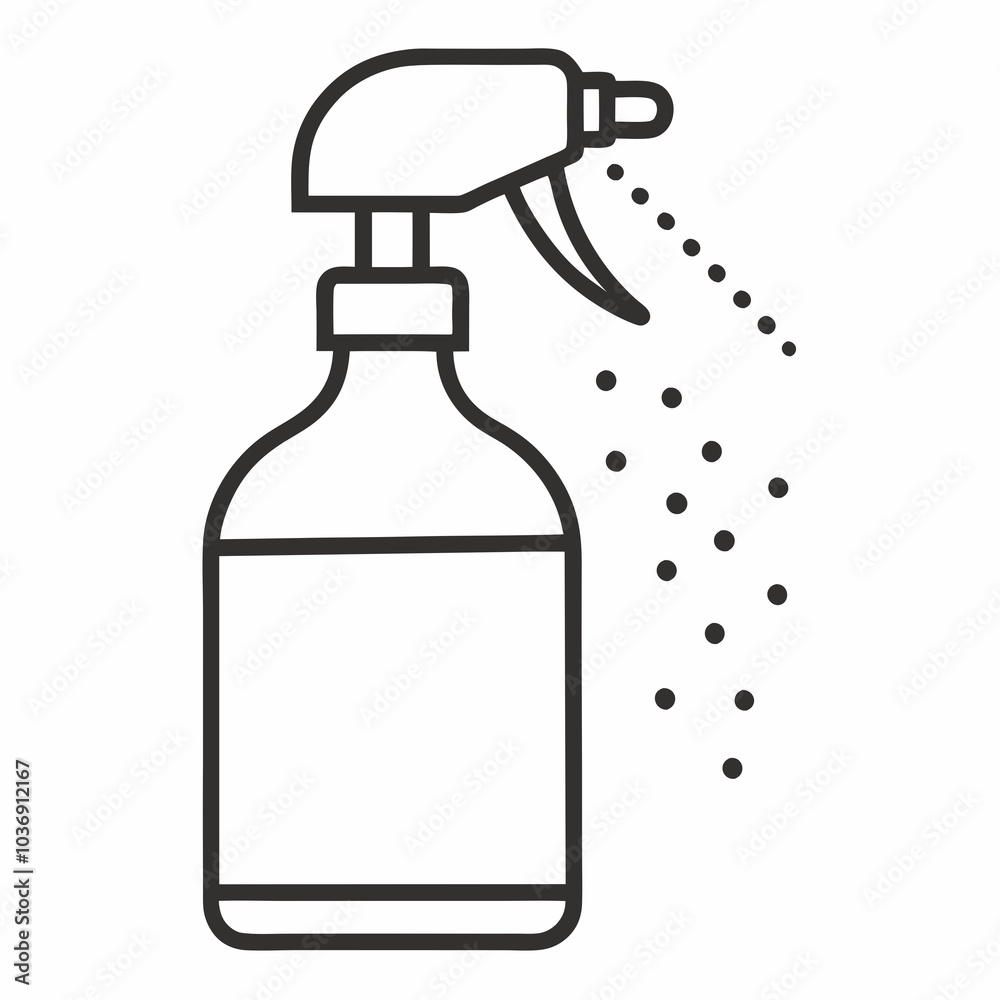 Spray bottle line icon vector illustration Spray bottle line icon vector illustration