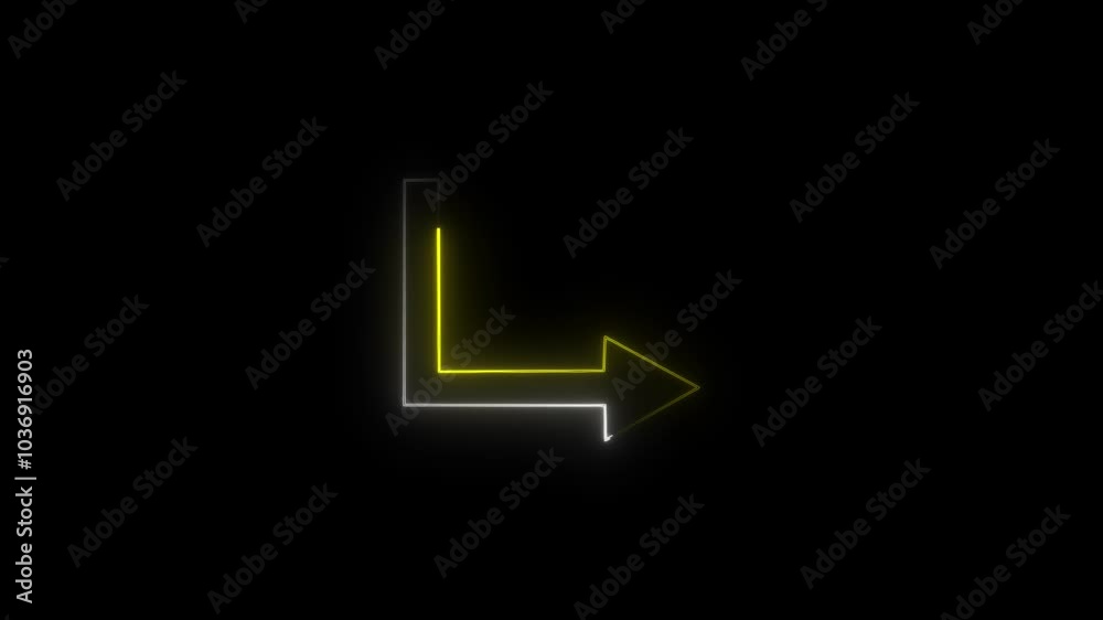 Neon directional arrow icon, direction arrow icon, Neon directional arrow icon, direction arrow icon,