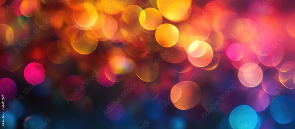 Obraz premium Fantasy Blur Colorful Background Color Bokeh Overlay Background