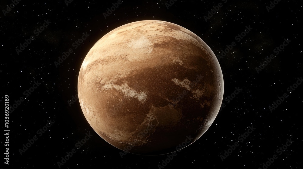 Fototapeta premium High resolution 3D cartoon rendering of a planet in the solar system