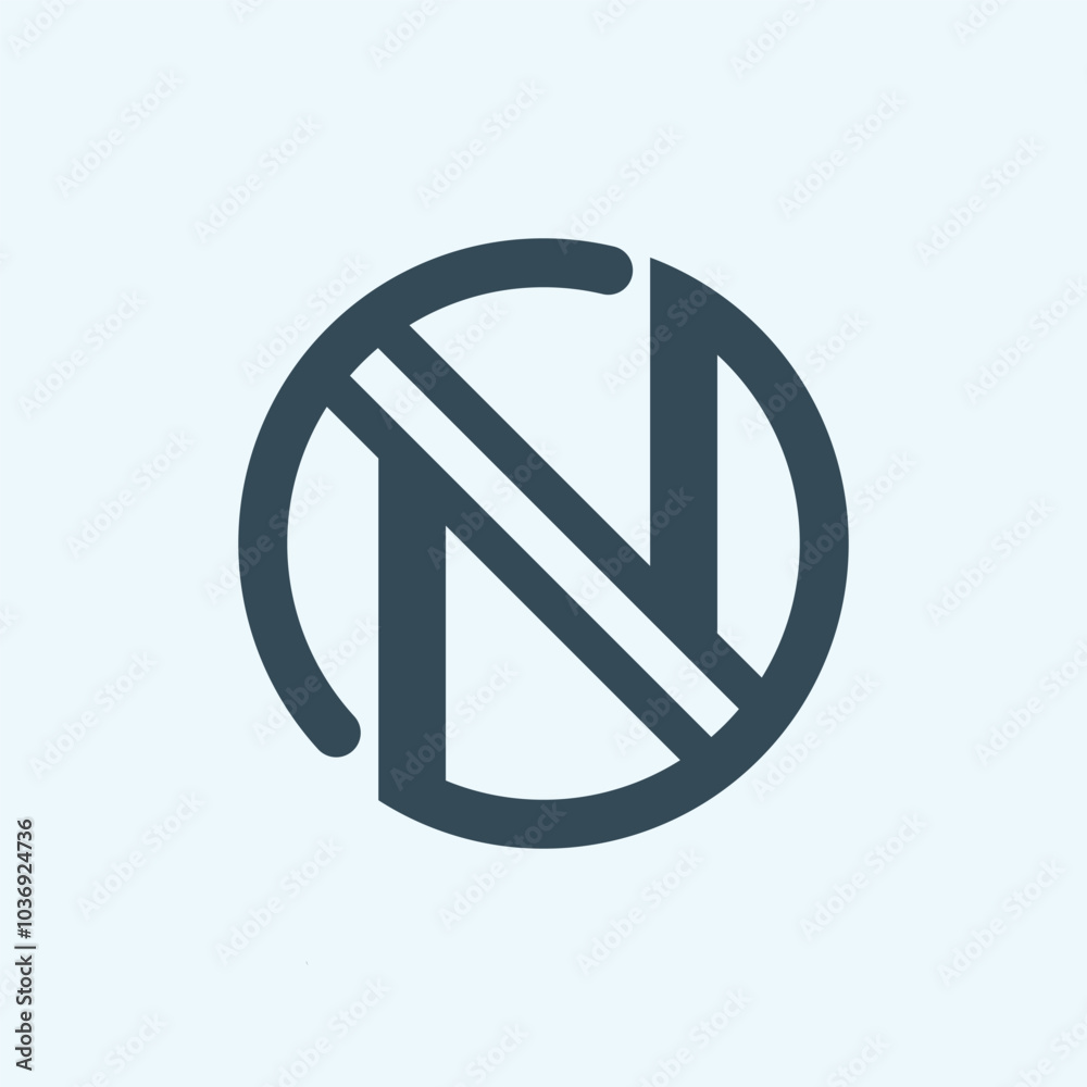 Minimal N Letter logo Design Minimal N Letter logo Design