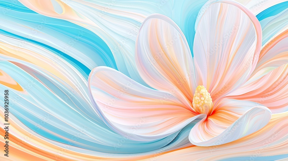 Stunning Abstract Pastel Flower Art in Bright and Vivid Hues Stunning Abstract Pastel Flower Art in Bright and Vivid Hues