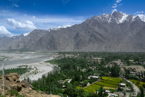 Skardu Valley, nestled in the Gilgit-Baltistan region of Pakistan, spans approximately 10 km in width and 40 km in length. This breathtaking valley lies at the confluence of the Shigar and Indus river
