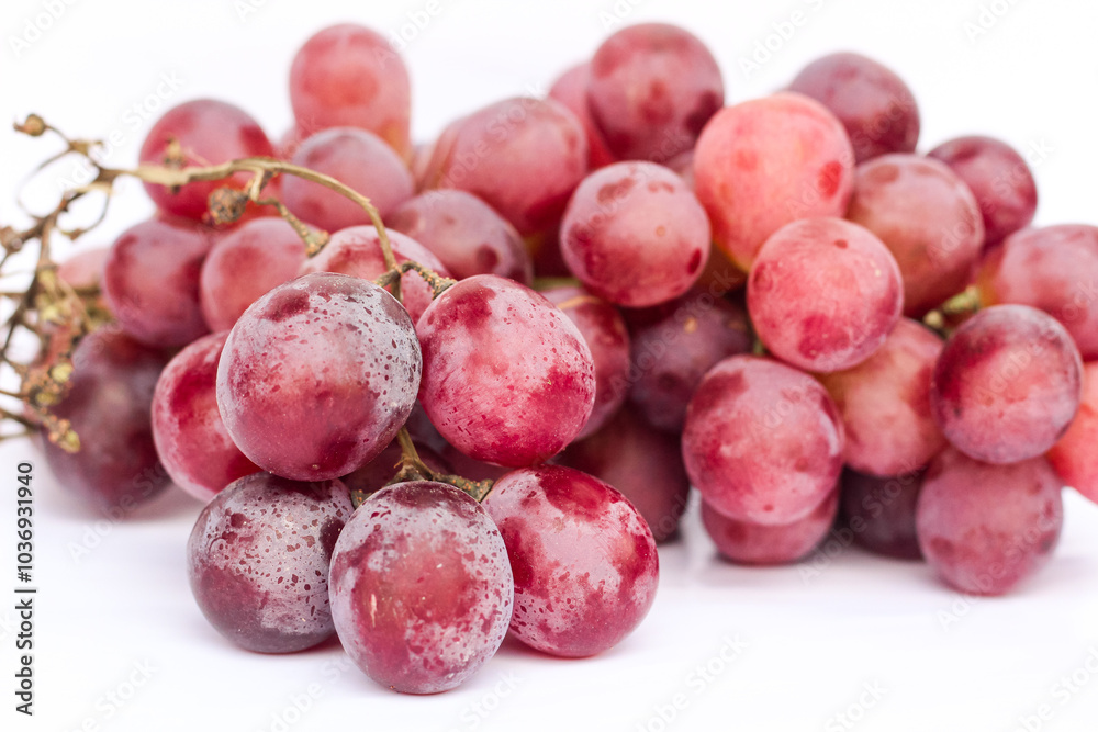 Fresh grapes on a white background. bunch of grapes. Fresh grapes on a white background. bunch of grapes.