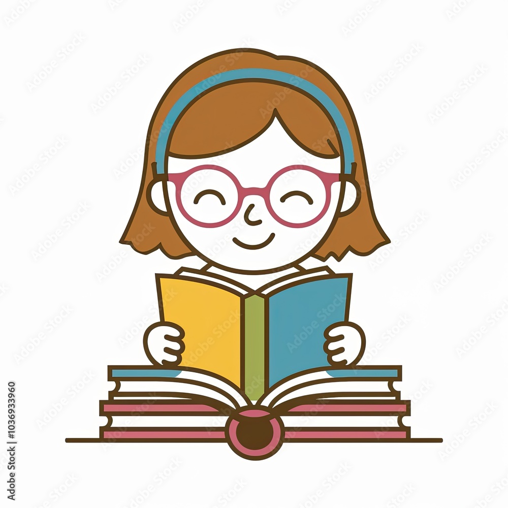 child reading a book child reading a book