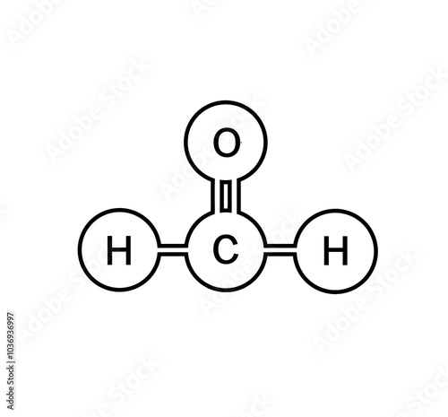 formaldehyde molecular icon