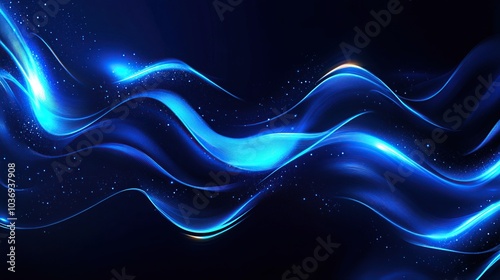 Abstract Blue Waves