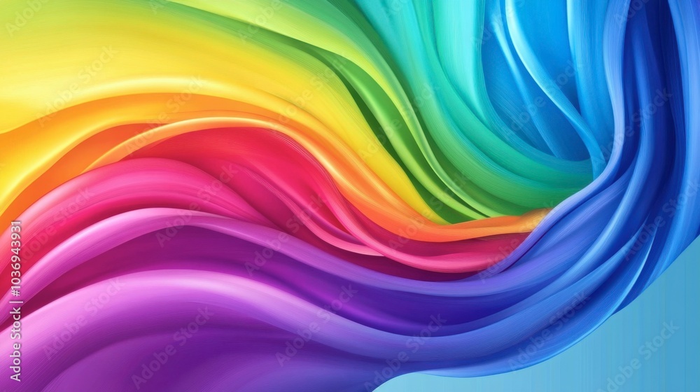 Colorful Waves of Abstract Art in Motion Colorful Waves of Abstract Art in Motion