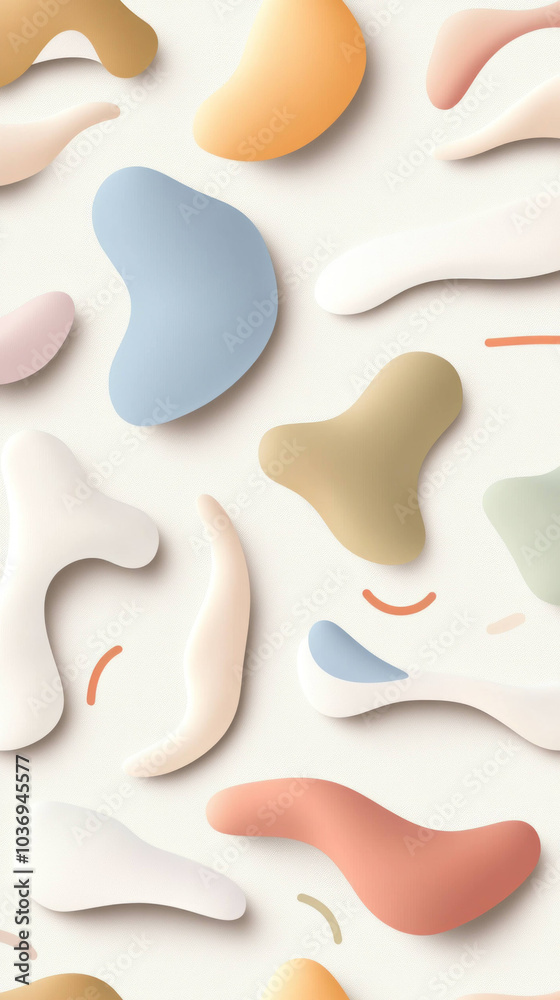 Whimsical pastel background texture featuring abstract shapes in soft colors, creating playful and modern aesthetic. Perfect for design projects or wallpapers Whimsical pastel background texture featuring abstract shapes in soft colors, creating playful and modern aesthetic. Perfect for design projects or wallpapers