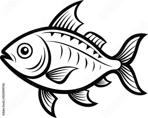 fish isolated in vector design