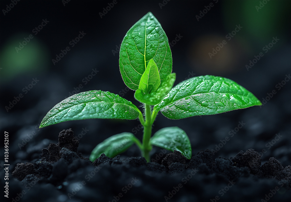 Illustration plant in the ground Illustration plant in the ground