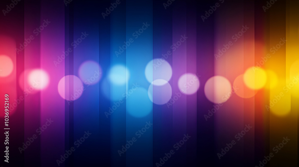 Colorful Bokeh Lights Create a Vibrant Backdrop With Vertical Stripes in a Dark Setting for Artistic or Creative Designs Colorful Bokeh Lights Create a Vibrant Backdrop With Vertical Stripes in a Dark Setting for Artistic or Creative Designs