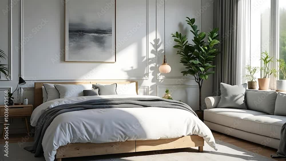 Bright and Airy Bedroom with Minimalist Decor and Natural Light Bright and Airy Bedroom with Minimalist Decor and Natural Light
