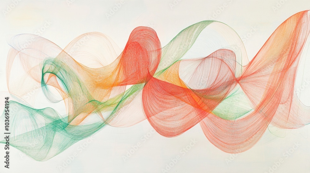 Abstract colorful lines in flowing motion Abstract colorful lines in flowing motion