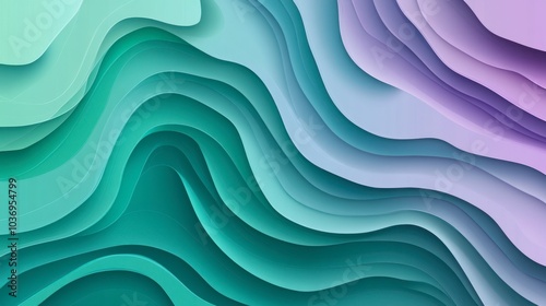 Abstract Colorful Wave Pattern Background Design