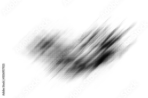 Halftone background vector, abstract backdrop design with two tone pattern and copy space for edit your content	