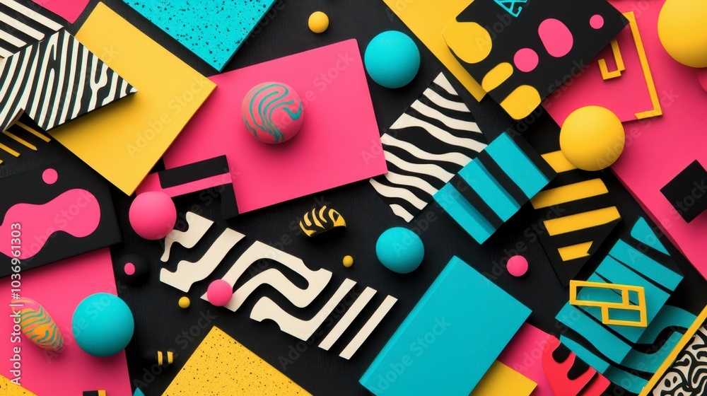 Obraz premium Colorful Geometric Abstract Background Design