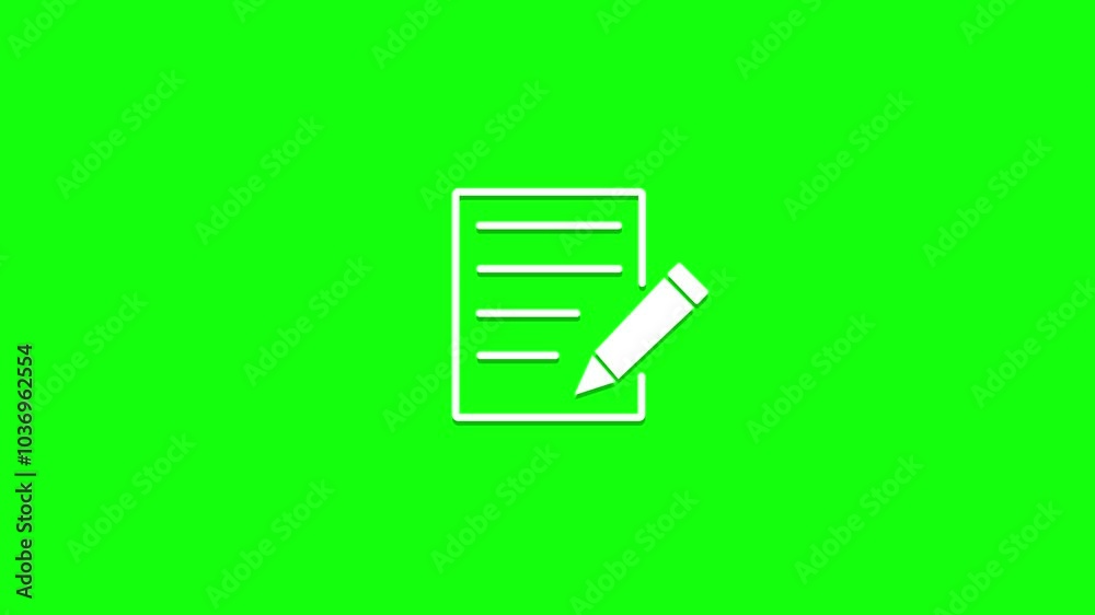 Documents check list icon animation Documents check list icon animation