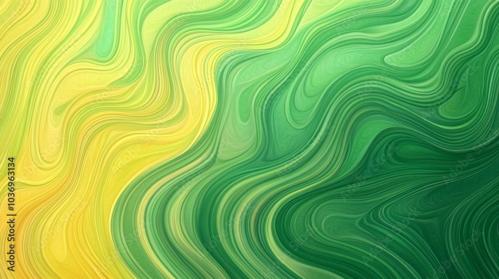 Fluid Green and Yellow Abstract Background Design Fluid Green and Yellow Abstract Background Design