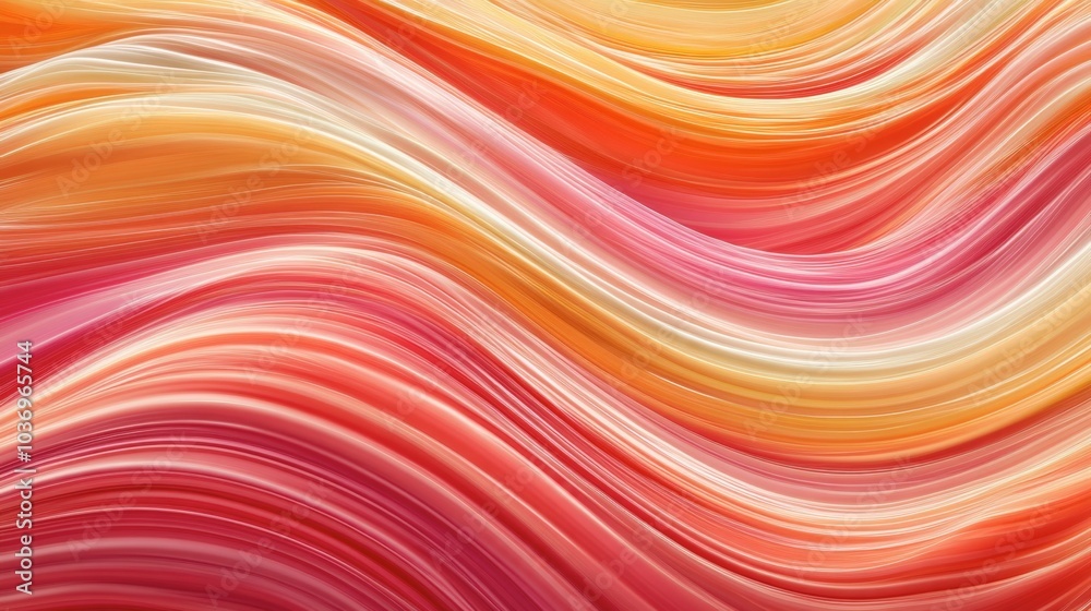 Vibrant Flowing Abstract Waves in Warm Tones Vibrant Flowing Abstract Waves in Warm Tones