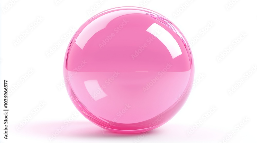 A Playful Representation of a Shiny Pink Sphere A Playful Representation of a Shiny Pink Sphere