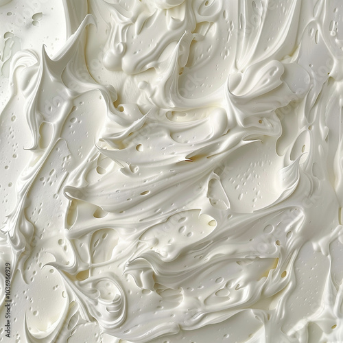 Smooth Creamy Greek Yogurt Texture Close-Up