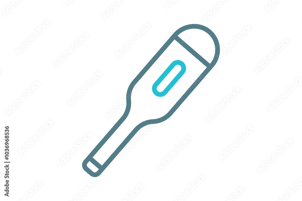 Thermometer icon. line icon style. icon related to medical. health elements vector illustration Thermometer icon. line icon style. icon related to medical. health elements vector illustration