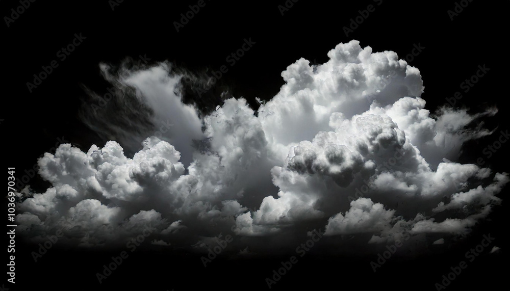 Dramatic Cumulus Clouds on Dark Sky / CloudBrush Texture