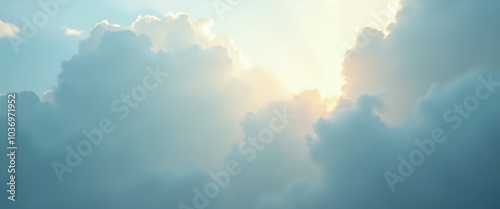  Sun breaking through clouds at dawn