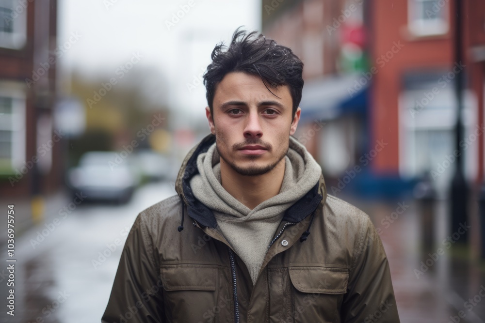 Portrait of a handsome young man in the city. Urban scene. Portrait of a handsome young man in the city. Urban scene.