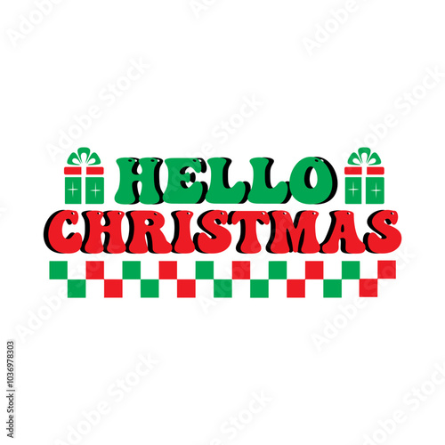 Hello christmas Svg Design
