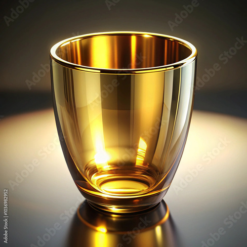 glass of water,gold glass 