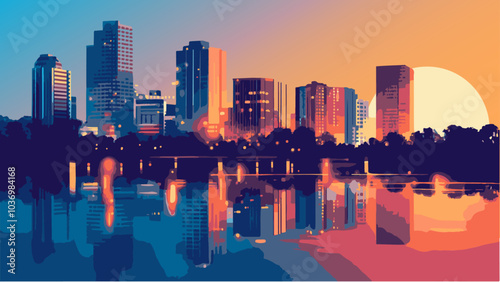 Orlando- Where City Meets Sunset