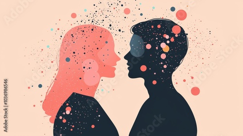 An illustration of oxytocin being released during bonding moments, emphasizing social connections