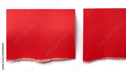 pieces of red cardboard paper tear set isolated on white background Free Download pieces of red cardboard paper tear set isolated on white background - GFXLoad