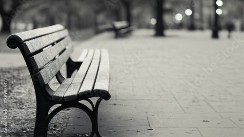 Wallpaper Mural bench in the park Torontodigital.ca