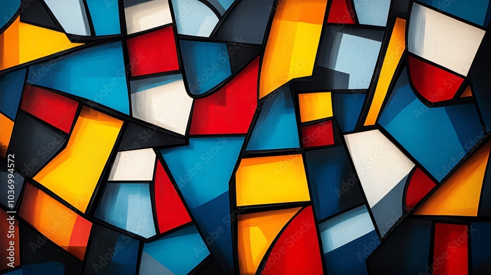 colorful cubism painting colorful cubism painting