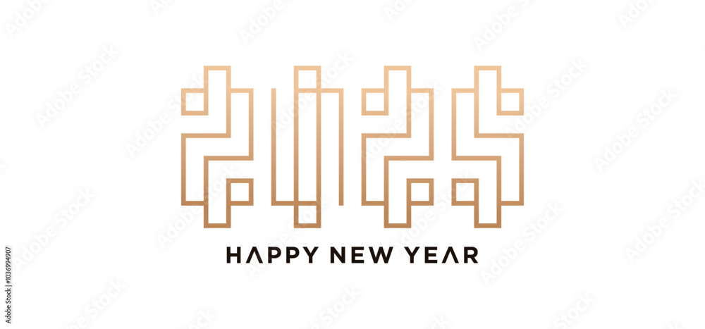 Happy New Year 2025 text design. with technology concept, new year 2025 logo. Happy New Year 2025 text design. with technology concept, new year 2025 logo.
