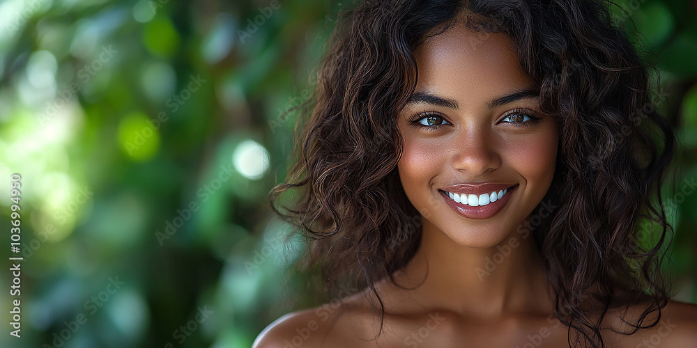 Portrait of a beautiful smiling black woman Portrait of a beautiful smiling black woman