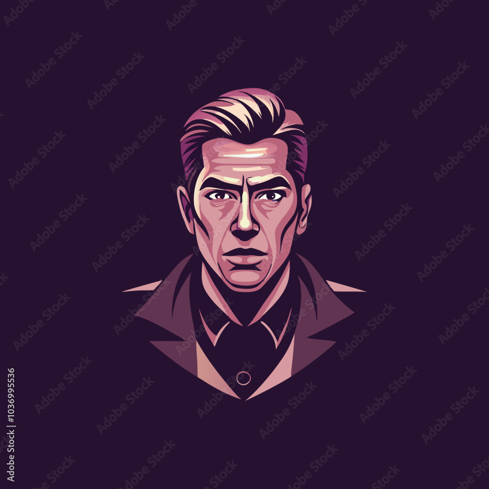 Detective icon in flat style Detective icon in flat style